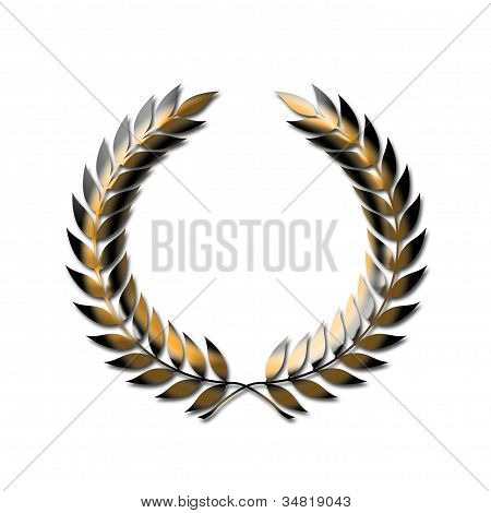 Gold Laurel Wreath