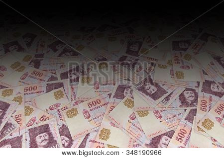 Francis Ii Rakoczi Portrait On Hungary 500 Forint 1993 Banknotes Pattern