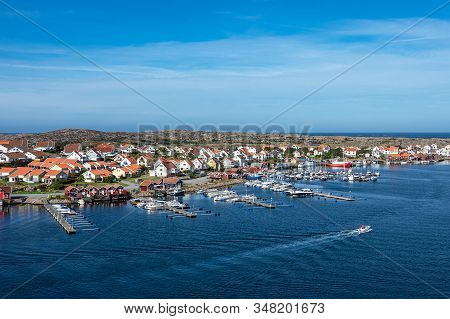 View To The City Smoegen In Sweden.