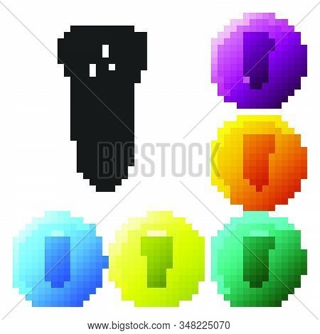Black Electric Razor Blade For Men Icon Isolated On White Background. Electric Shaver. Set Icons Col