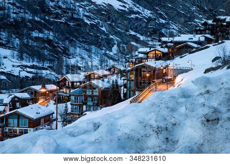 amazing view of Matterhorn peak from Zermatt