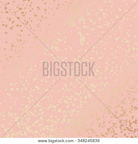 Grunge Pattina. Vector Background For Your Design. Gold Retrotexture.