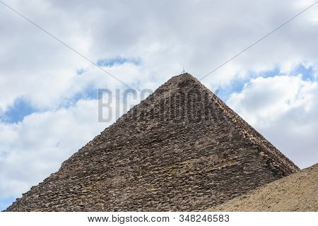 Great Pyramid Of Cheops In Giza Plateau. Cairo, Egypt