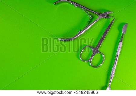 A Set Of Cosmetic Tools For Manicure And Pedicure
