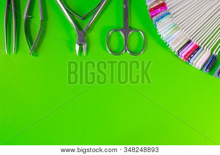A Set Of Cosmetic Tools For Manicure And Pedicure
