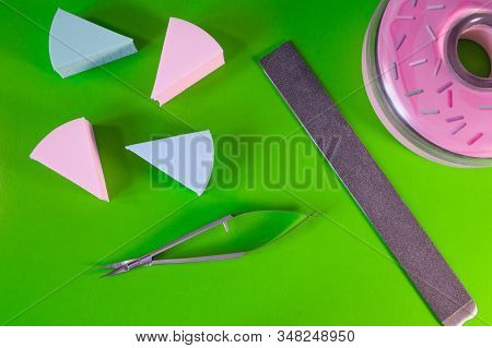 A Set Of Cosmetic Tools For Manicure And Pedicure