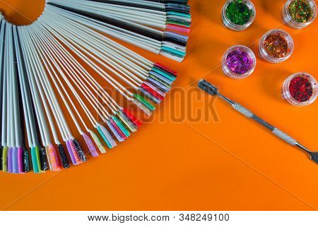 A Set Of Cosmetic Tools For Manicure And Pedicure