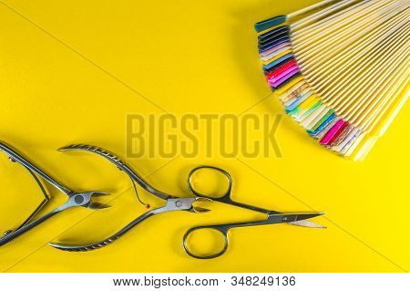 A Set Of Cosmetic Tools For Manicure And Pedicure