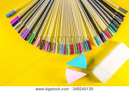 A Set Of Cosmetic Tools For Manicure And Pedicure