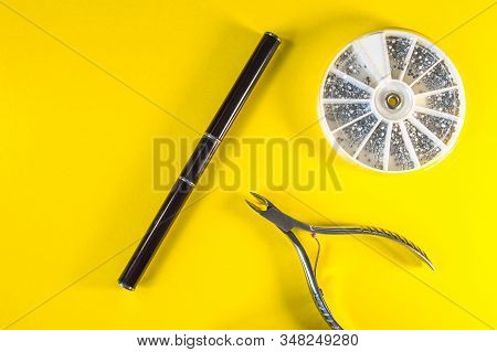 A Set Of Cosmetic Tools For Manicure And Pedicure