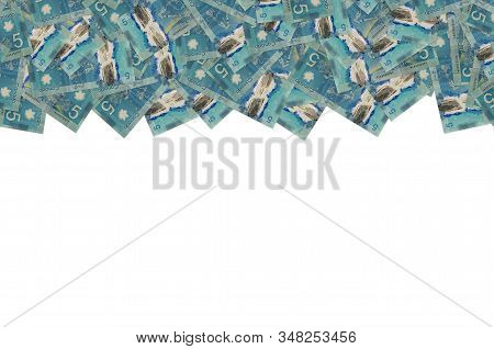 Dextre And Canadarm2 On Canada 5 Dollars 2013 Polymer Banknote Pattern