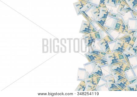 Visegrad Royal Fountain On Hungary 1000 Forint 2006 Banknote Pattern