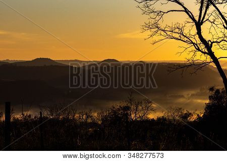 Early Morning In The Jaguari River Valley, Jaguari City, Rs, Brazil  08
