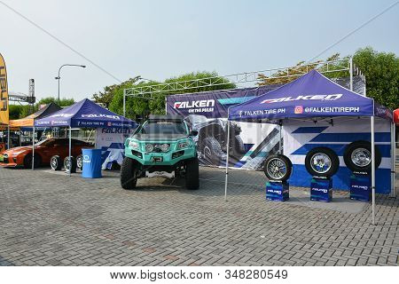Pasay, Ph - Dec. 7: Falken Tires Booth At Bumper To Bumper 15 Car Show On December 7, 2019 In Mall O
