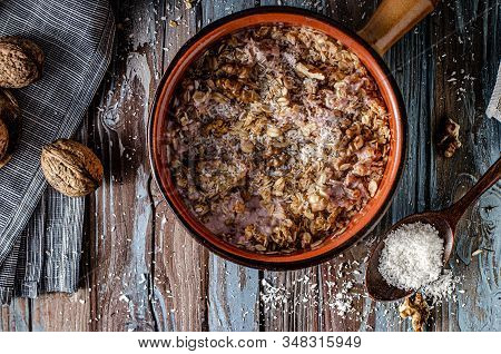 Baked Granola With Nuts And Coconut