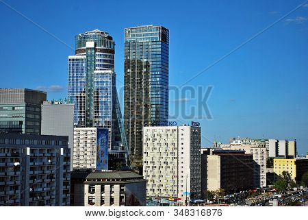 Warsaw,poland. 26 August 2016.  This Is A View Of Warsaw Downtown.