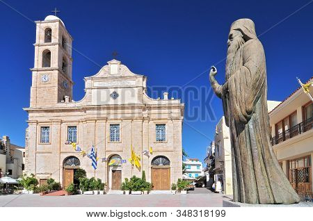 The Cathedral Church Of Chania Church Of The Trimartyri, Greece Western Crete.
