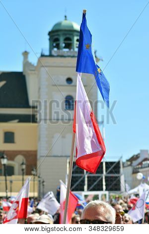 Warsaw.polans. 12 May 2018. Freedom March. Poles March To Denounce Government, Eroding Democracy