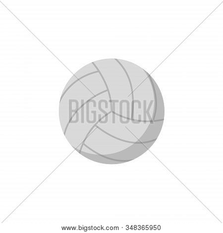 Vector Illstration Of Valleyball Icon. Flat Design. Isolated.