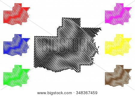 White County, Arkansas (u.s. County, United States Of America,usa, U.s., Us) Map Vector Illustration