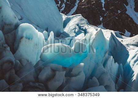 Beautiful Scenery On The Mountains And The Glacier Svartisen Landscape In Norway Scandinavian Nature