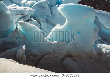 Beautiful Scenery On The Mountains And The Glacier Svartisen Landscape In Norway Scandinavian Nature