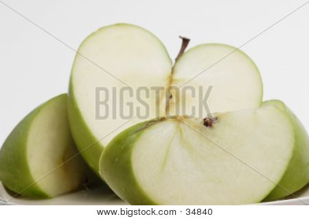 Slices Of Green Granny Apples