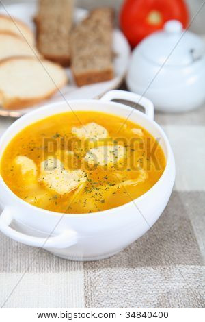 Suppe mit KnÃ¶del
