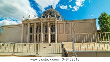 City The Moscow .view Of Pavilion 34 Kosmos-cosmonautics And Aviation Center.russia.08.27.2019