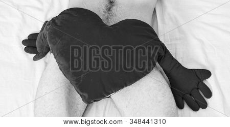 Valentines Day Surprise. Sexual Health And Libido. Ready To Make Love. Heart Romantic Symbol Of Love