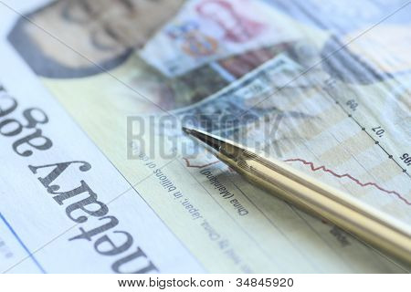 Pen And Newspaper (the Nikkei)
