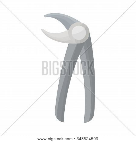 Vector Design Of Pliers And Tool Icon. Graphic Of Pliers And Steel Vector Icon For Stock.