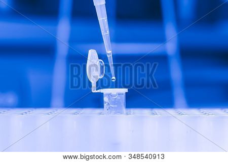 Synthesis Of New Vaccine Or Medicine Against Coronavirus. Clinical Laboratory In Process Of Chemical