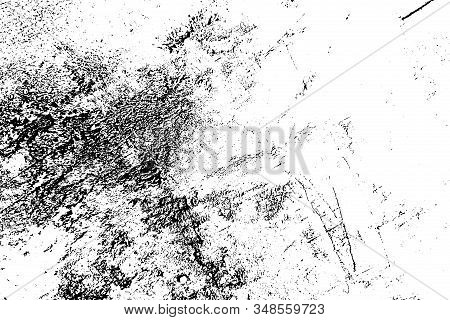 Grunge Used Dirty Background. Distress Urban Frame Texture. Brushed Black Paint Cover. Overlay Aged 