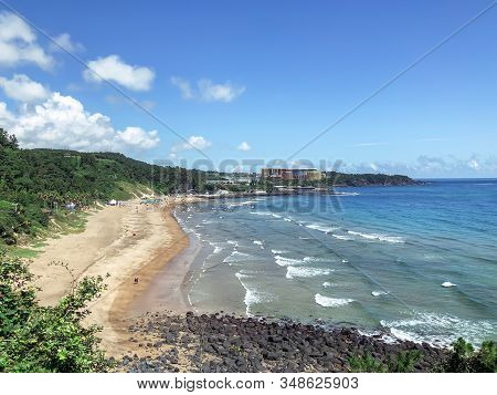 View To Jungmun Beach On Jeju Island. South Korea