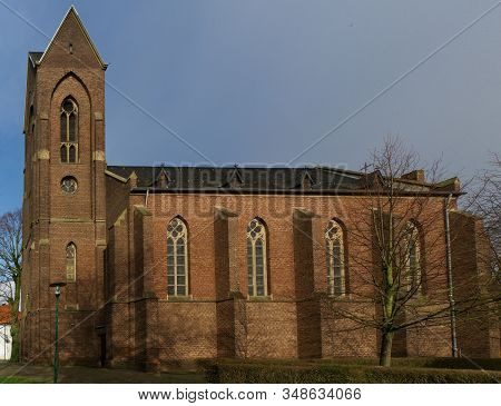 St. Pankratius Church, Kalkar, Altkalkar, Germany On A Sunny Winter Day