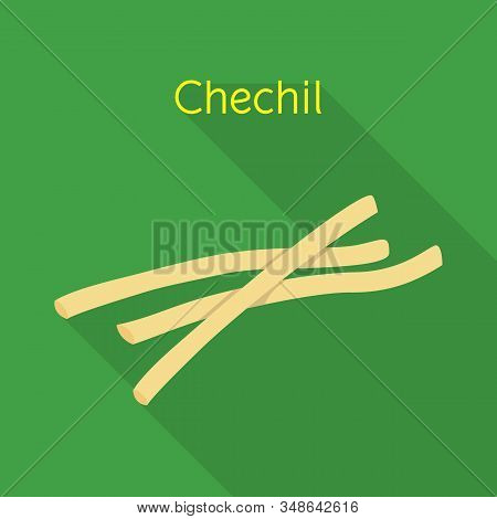 Vector Illustration Of Chechil And Cheese Icon. Graphic Of Chechil And Meal Stock Symbol For Web.