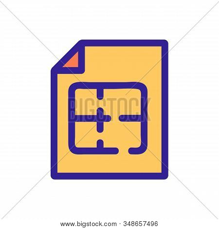 Instruction To Apply The Vector Icon. A Thin Line Sign. Isolated Contour Symbol Illustration