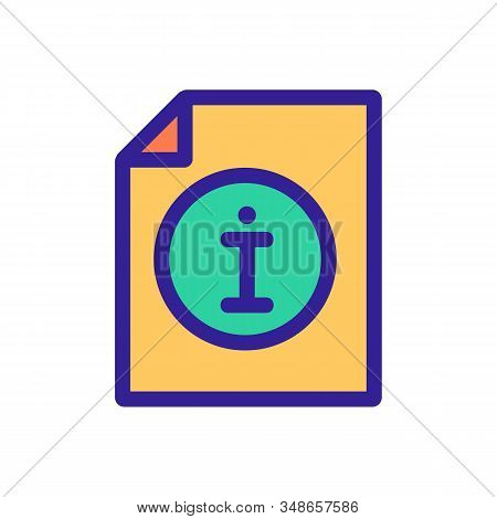 Instruction To Apply The Vector Icon. A Thin Line Sign. Isolated Contour Symbol Illustration