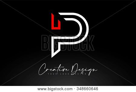 Monogram P Letter Logo Design With Creative Lines Icon Design Vector Illustration.