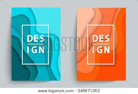 Covers With Minimal Design. Cool Bright Covers. Geometric Backgrounds