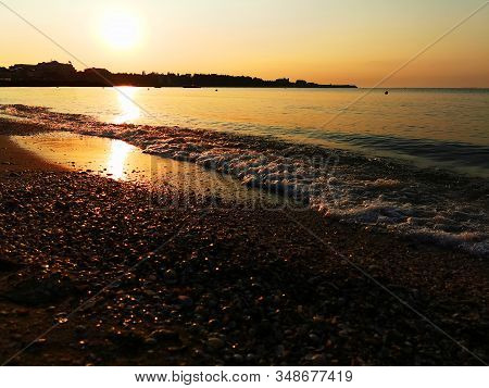 Bulgarian Black Sea In Ravda Village