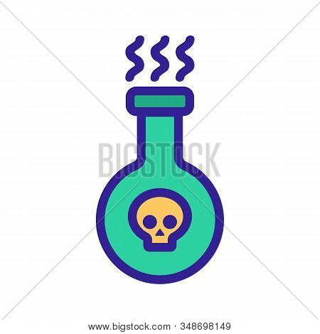 Minzurka With Poison Icon Vector. A Thin Line Sign. Isolated Contour Symbol Illustration