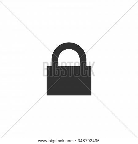 Lock Icon, Password Protected Sign. Stock Vector Illustration Isolated On White Background.