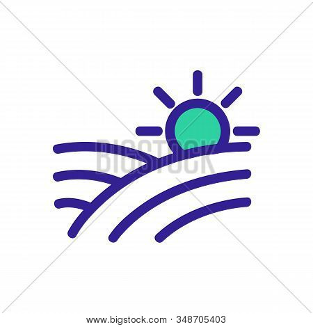 Good Weather Icon Vector. A Thin Line Sign. Isolated Contour Symbol Illustration