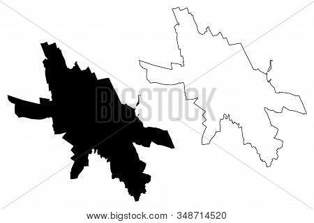Iasi City (republic Of Romania) Map Vector Illustration, Scribble Sketch City Of Jassy Or Iassy Map