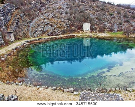 The Source Of The Cetina River Or Glavas Wellspring, Croatia