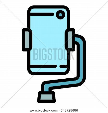 Selfie Phone Stabilizator Icon. Outline Selfie Phone Stabilizator Vector Icon For Web Design Isolate