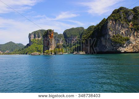 View Of Railay Beach In Krabi, Thailand.