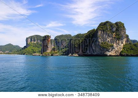View Of Ao Nang Beach In Krabi, Thailand.